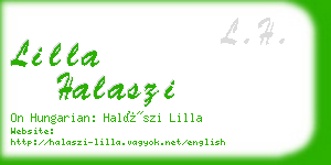 lilla halaszi business card